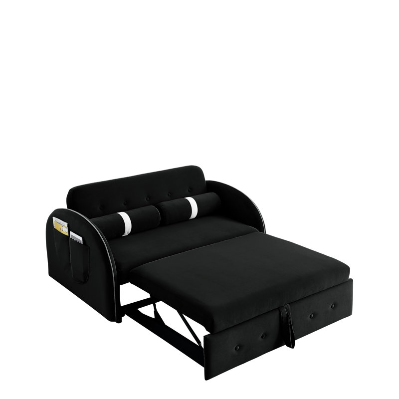 Latitude Run® 55.48" Velvet Sofa Bed & Reviews Wayfair